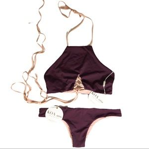 Koa Strappy Wrap Reversible Bikini